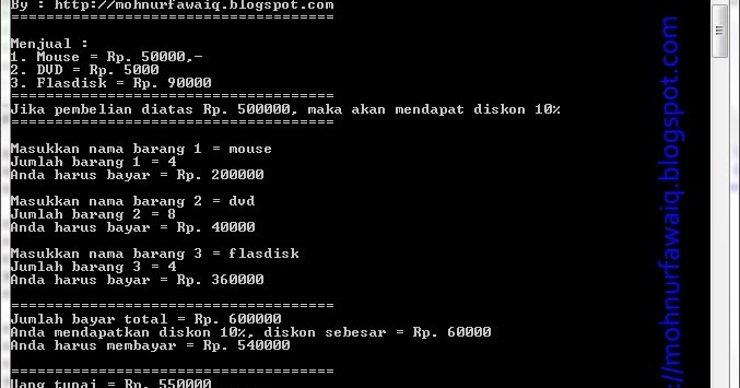 Membuat Program Kasir Sederhana dengan C++ | YukCoding